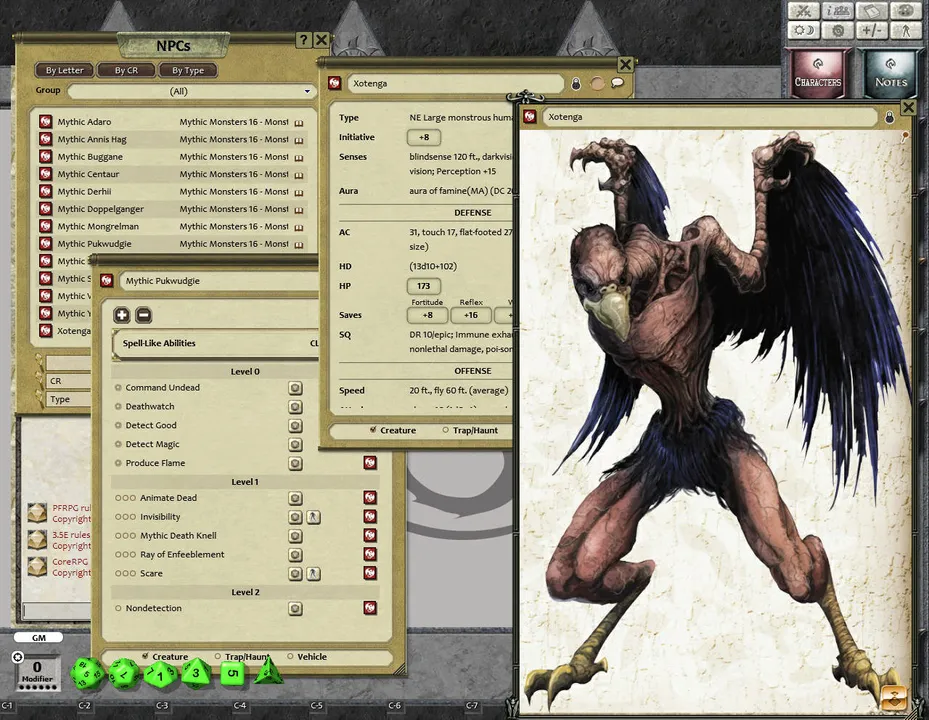 Fantasy Grounds - Mythic Monsters Monstrous Humanoids (PFRPG) Screenshot 2