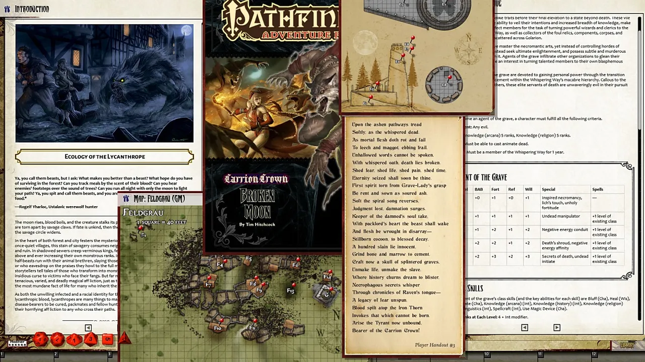 Fantasy Grounds - Pathfinder RPG - Carrion Crown AP 3: Broken Moon (PFRPG) Screenshot 1