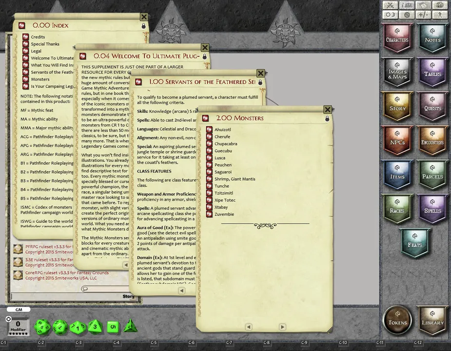 Fantasy Grounds - Mythic Monsters #36: Mesoamerica (PFRPG) Screenshot 2