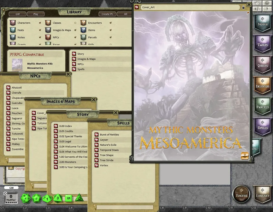 Fantasy Grounds - Mythic Monsters #36: Mesoamerica (PFRPG) Screenshot 0