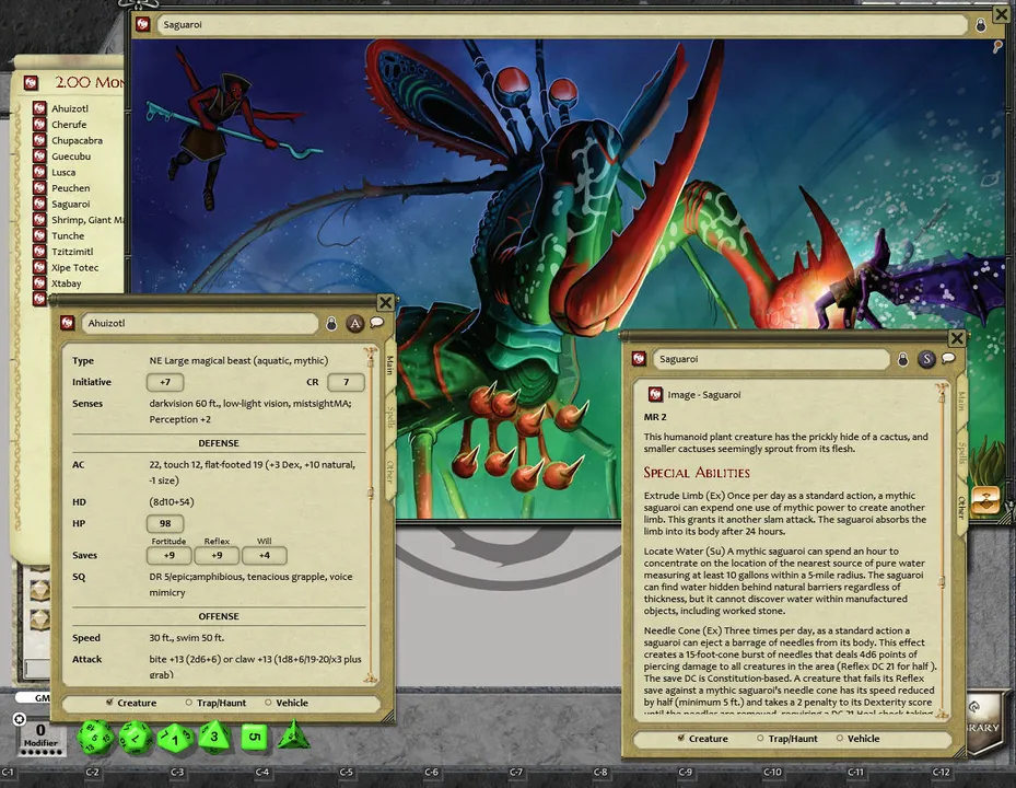 Fantasy Grounds - Mythic Monsters #36: Mesoamerica (PFRPG) Screenshot 1