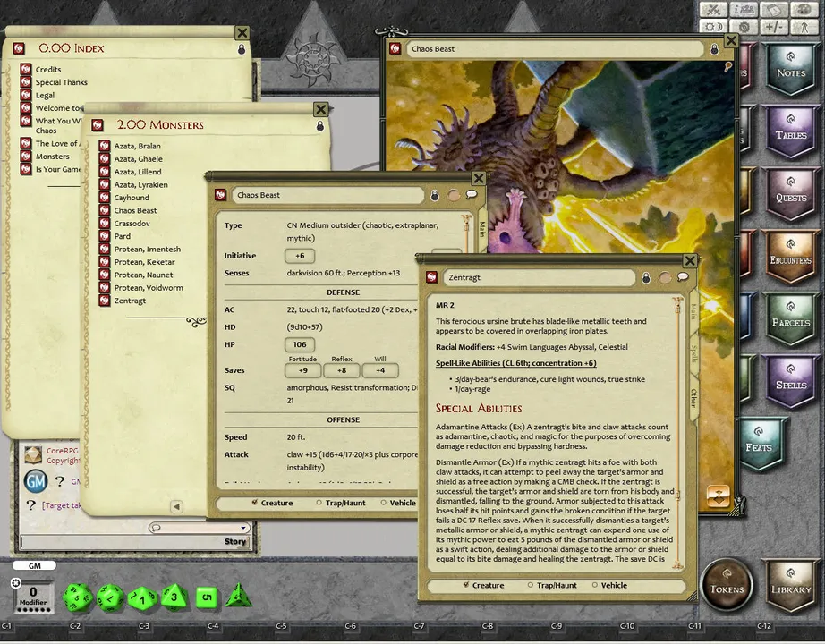 Fantasy Grounds - Mythic Monsters #24: Masters of Chaos (PFRPG) Screenshot 3