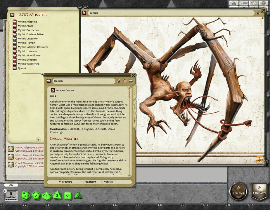 Fantasy Grounds - Mythic Monsters #17: Aliens (PFRPG) Screenshot 1