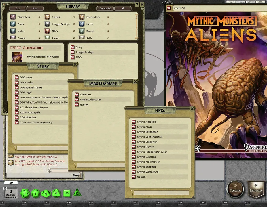 Fantasy Grounds - Mythic Monsters #17: Aliens (PFRPG) Screenshot 0