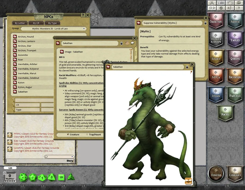 Fantasy Grounds - Mythic Monsters #25: Lords of Law (PFRPG) Screenshot 2