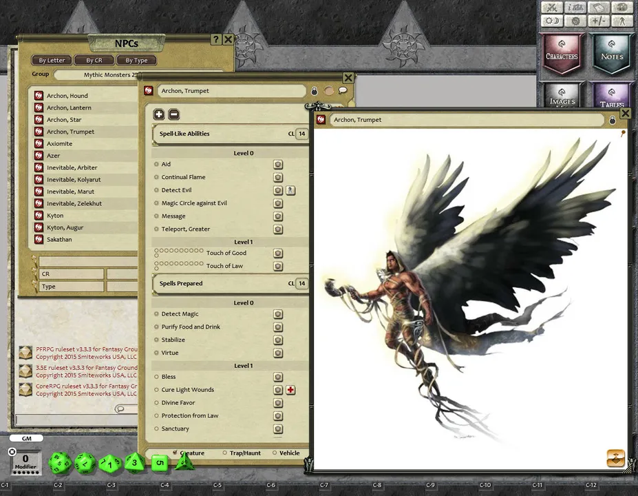 Fantasy Grounds - Mythic Monsters #25: Lords of Law (PFRPG) Screenshot 1