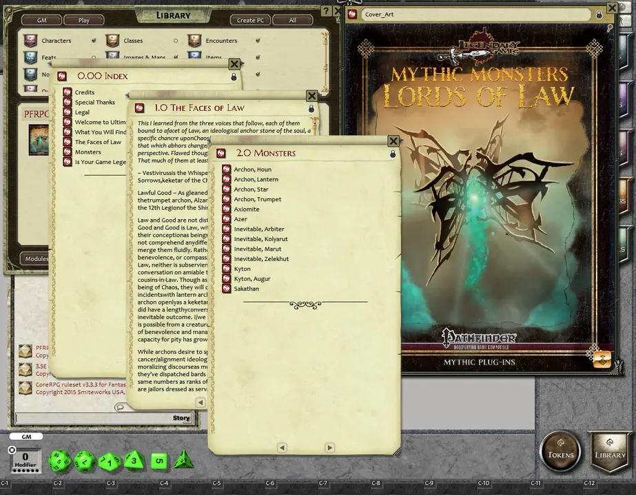 Fantasy Grounds - Mythic Monsters #25: Lords of Law (PFRPG) Screenshot 0