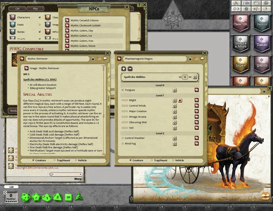 Fantasy Grounds - Mythic Monsters #19: Constructs (PFRPG) Screenshot 1