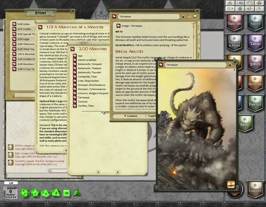 Fantasy Grounds - Mythic Monsters #27: COLOSSAL (PFRPG) Screenshot 2