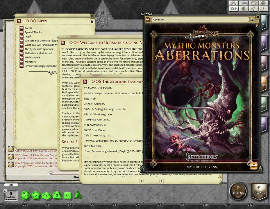 Fantasy Grounds - Mythic Monsters #18: Aberrations (PFRPG) Screenshot 2