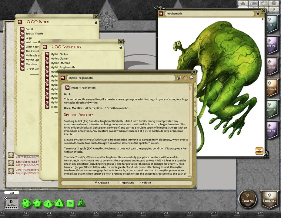 Fantasy Grounds - Mythic Monsters #18: Aberrations (PFRPG) Screenshot 0