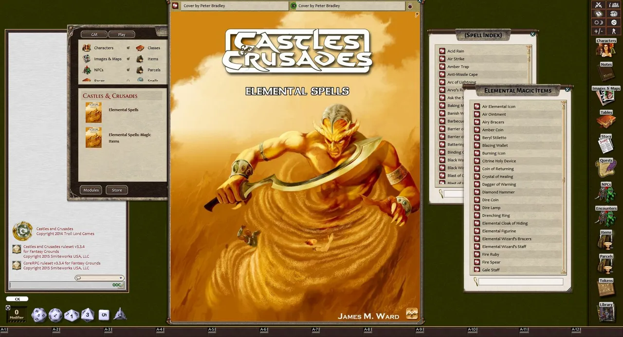 Fantasy Grounds - Elemental Spells (Castles & Crusades) Screenshot 3