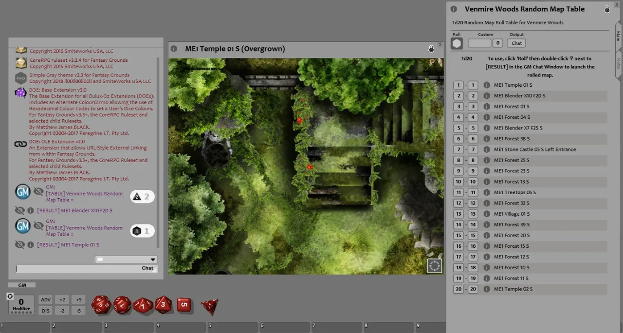 Fantasy Grounds - Meanders Map Pack: Venmire Woods (Map Pack) Screenshot 1