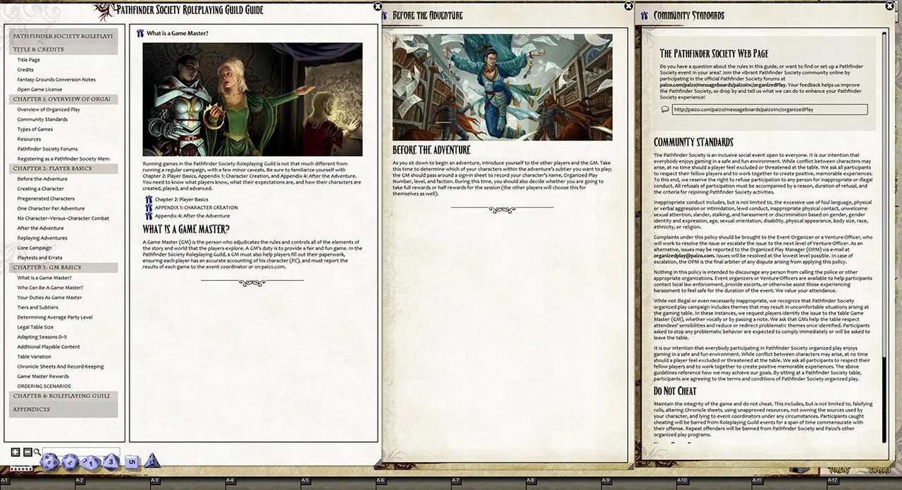 Fantasy Grounds - Pathfinder Society Roleplaying Guild Guide (PFRPG) Screenshot 3