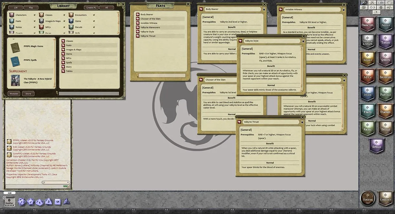 Fantasy Grounds - The Valkyrie: A New Hybrid Class (PFRPG) Screenshot 0