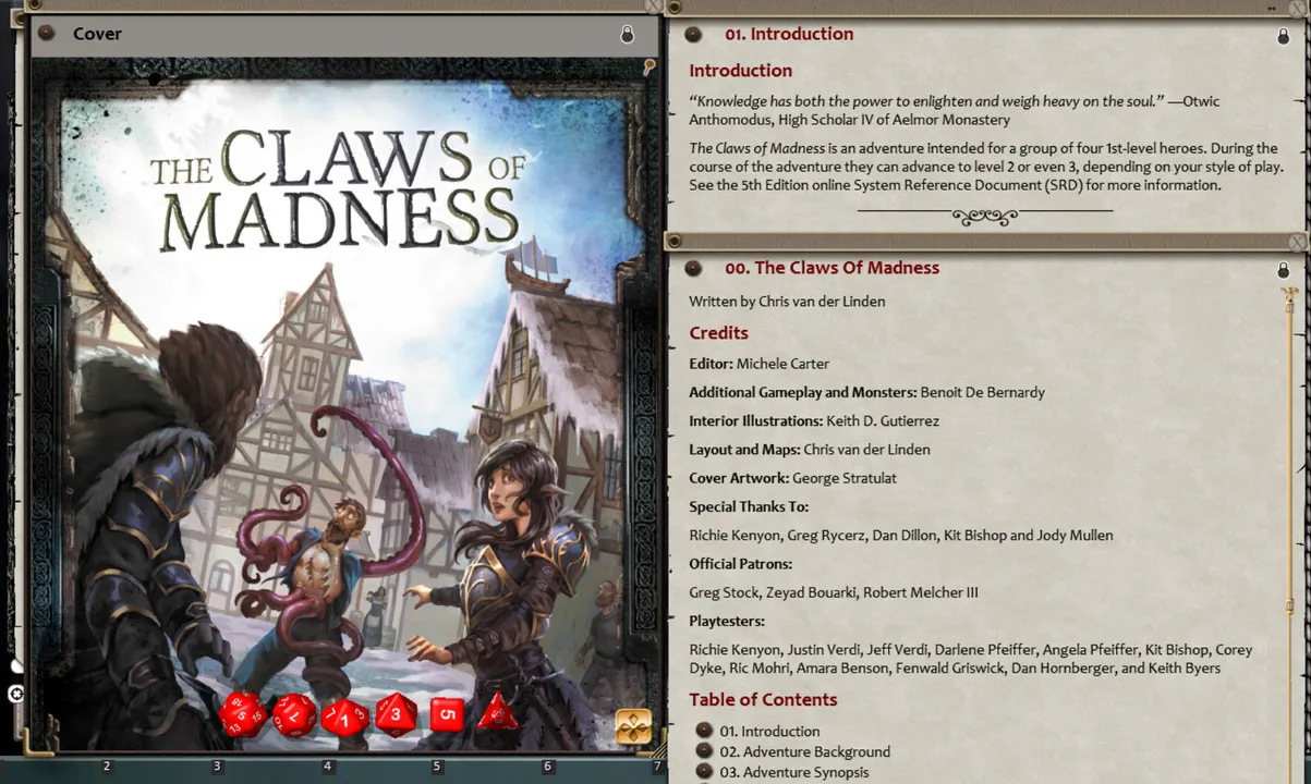 Fantasy Grounds - The Claws of Madness (5E) Screenshot 4