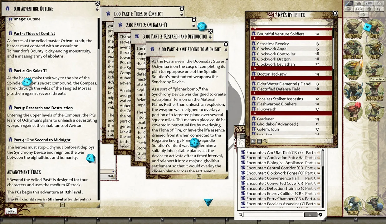 Fantasy Grounds - Pathfinder RPG - Ruins of Azlant AP 6: Beyond the Veiled Past (PFRPG) Screenshot 4