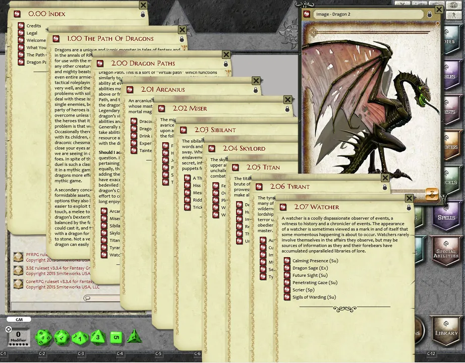 Fantasy Grounds - Path of Dragons (PFRPG) Screenshot 0