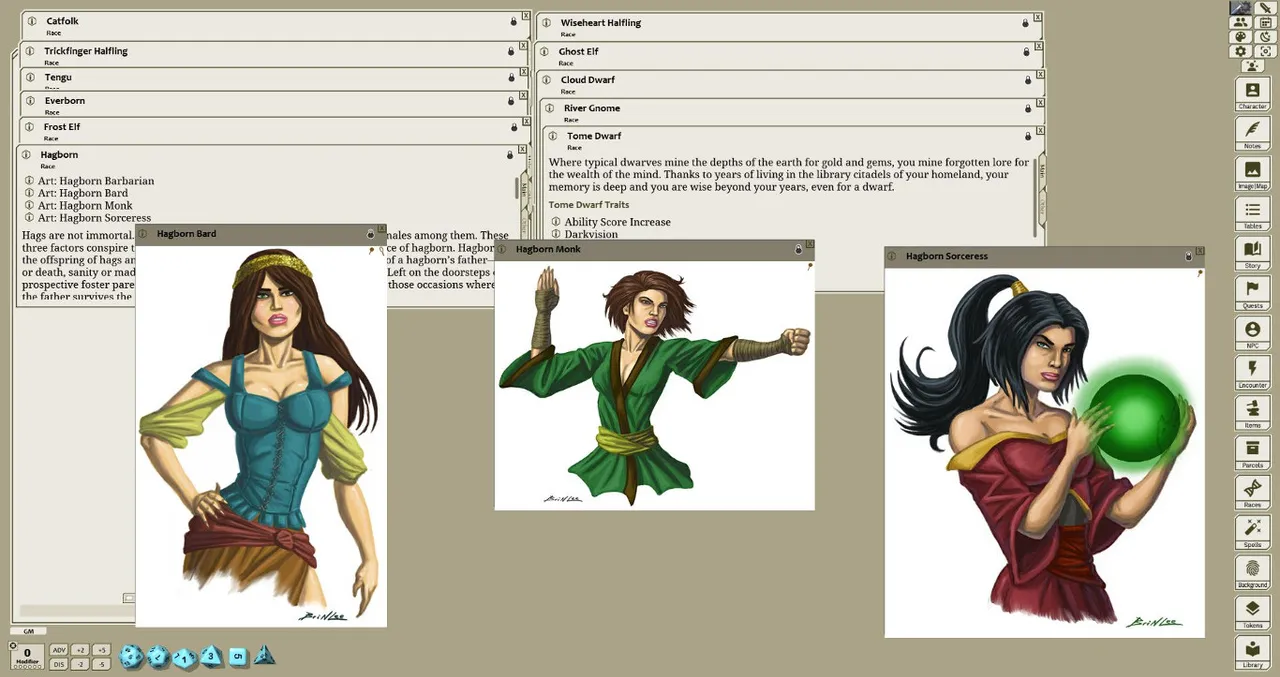 Fantasy Grounds - Book of Heroic Races: Player Races 1 (5E) Screenshot 2