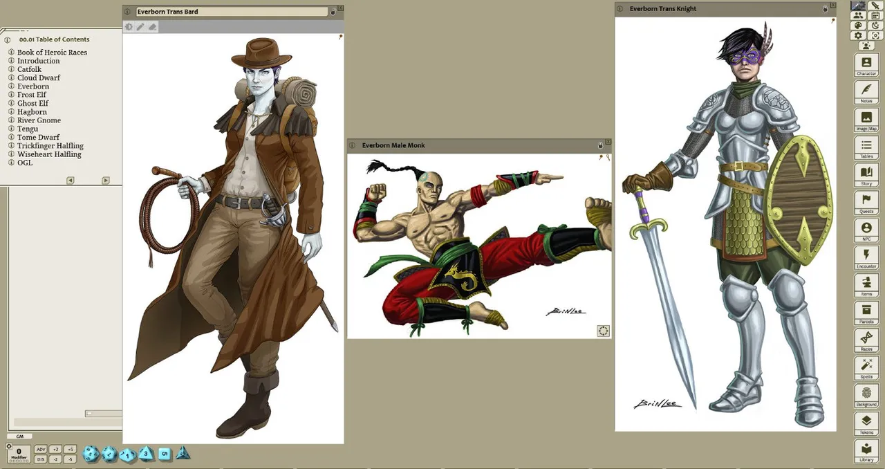 Fantasy Grounds - Book of Heroic Races: Player Races 1 (5E) Screenshot 3