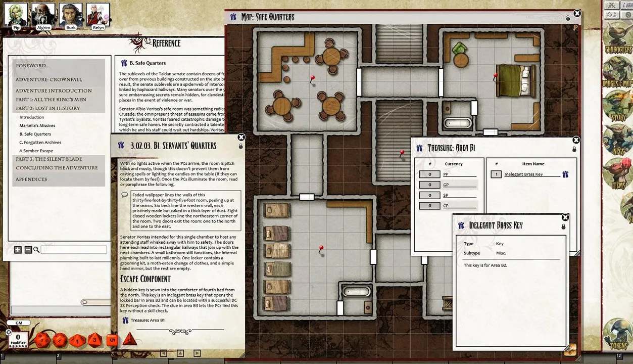 Fantasy Grounds - Pathfinder RPG - War for the Crown AP 1: Crownfall (PFRPG) Screenshot 2