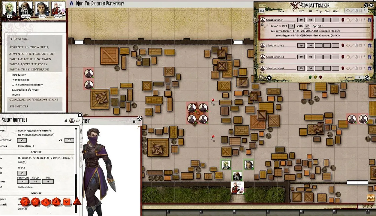 Fantasy Grounds - Pathfinder RPG - War for the Crown AP 1: Crownfall (PFRPG) Screenshot 4