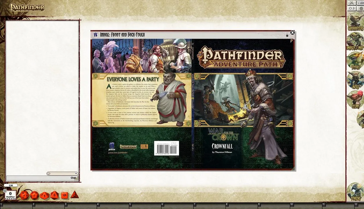 Fantasy Grounds - Pathfinder RPG - War for the Crown AP 1: Crownfall (PFRPG) Screenshot 0