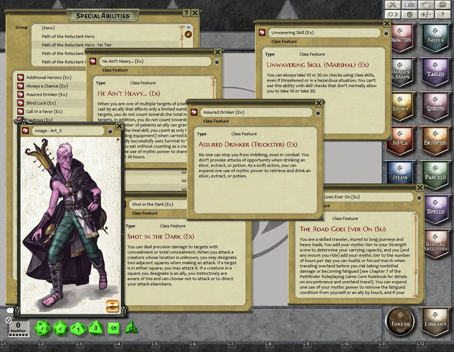 Fantasy Grounds - Path of the Reluctant Hero (PFRPG) Screenshot 3