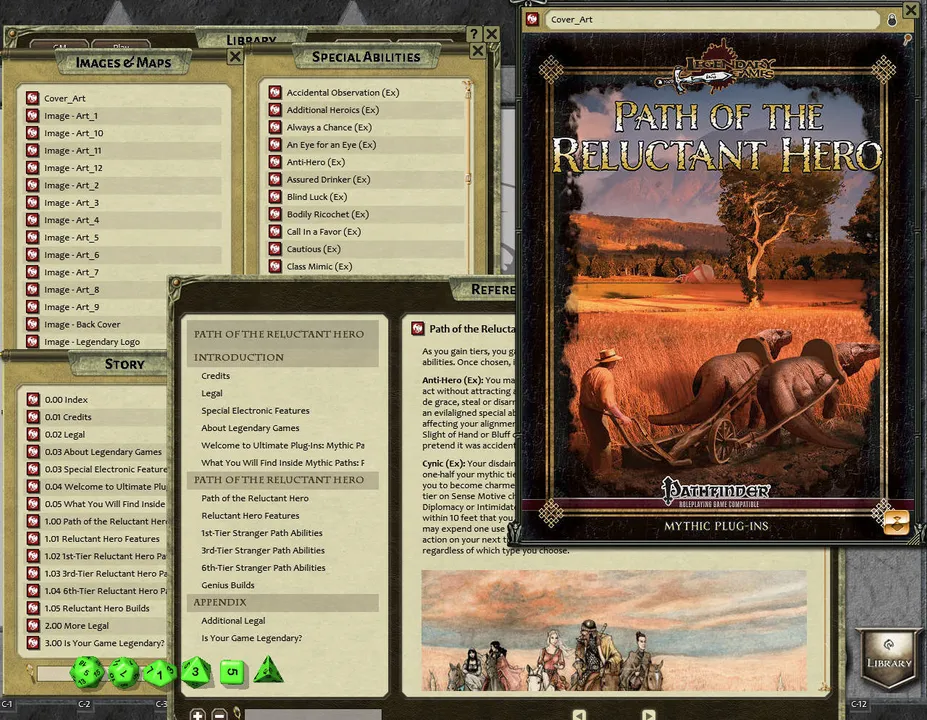 Fantasy Grounds - Path of the Reluctant Hero (PFRPG) Screenshot 0