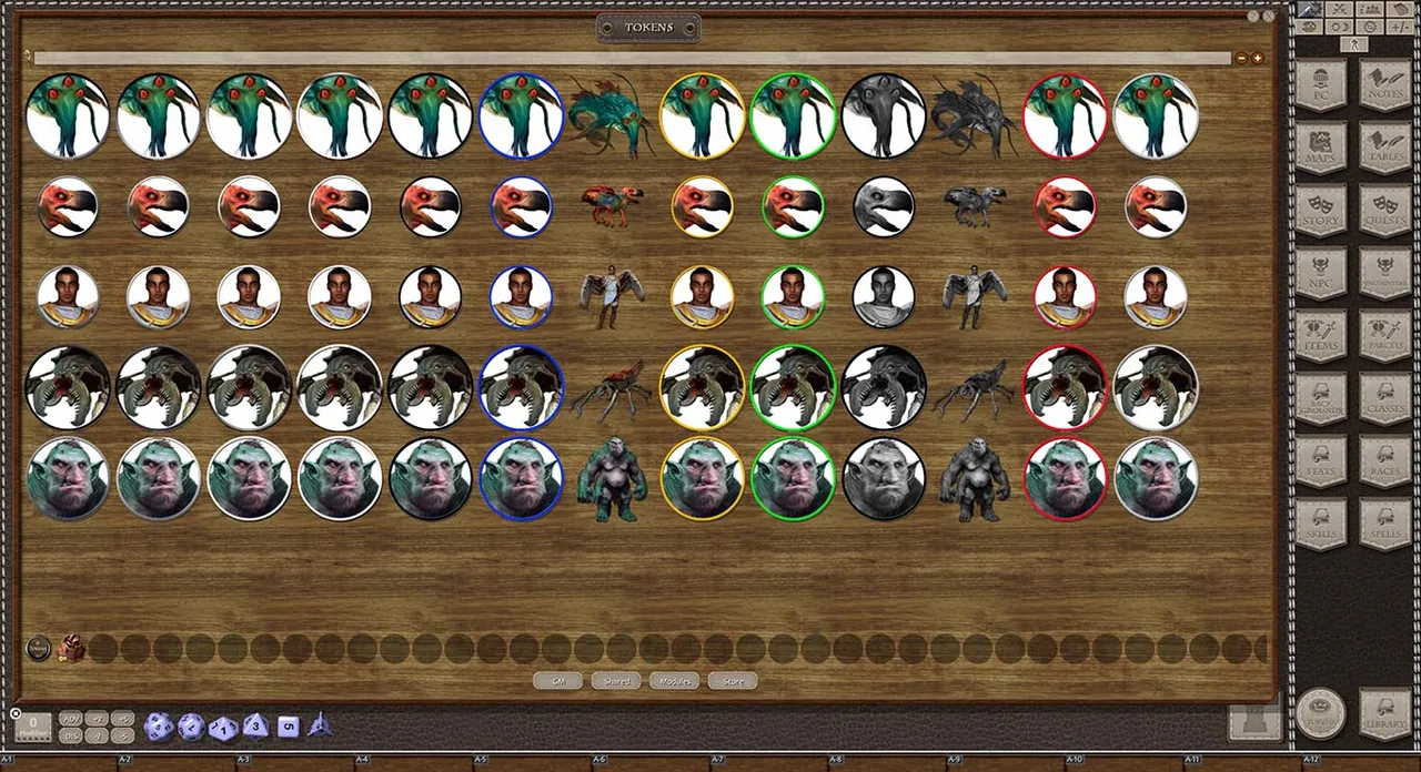 Fantasy Grounds - Creatures A-Z Vol 01 (Token Pack) Screenshot 1