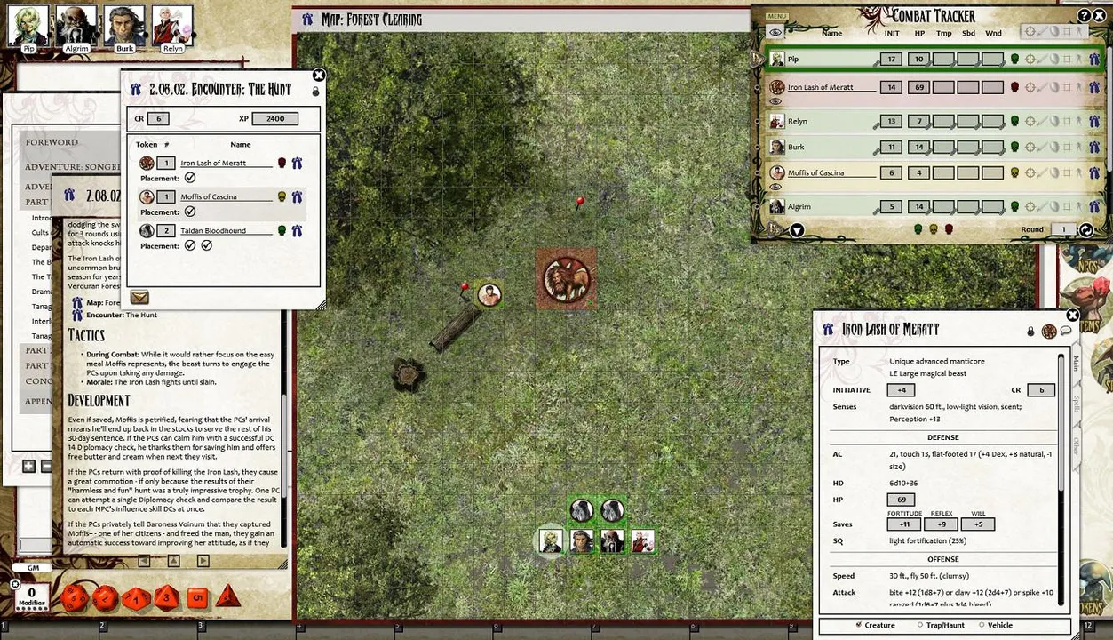 Fantasy Grounds - Pathfinder RPG - War for the Crown AP 2: Songbird, Scion, Saboteur (PFRPG) Screenshot 6