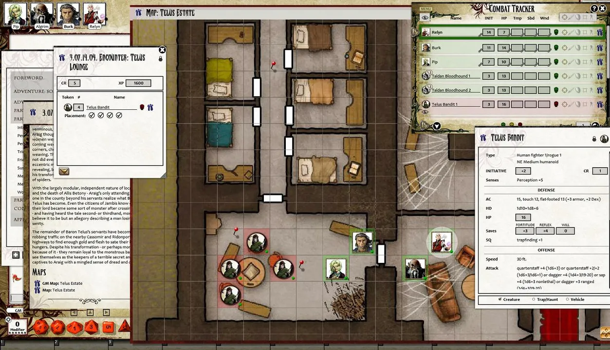 Fantasy Grounds - Pathfinder RPG - War for the Crown AP 2: Songbird, Scion, Saboteur (PFRPG) Screenshot 3