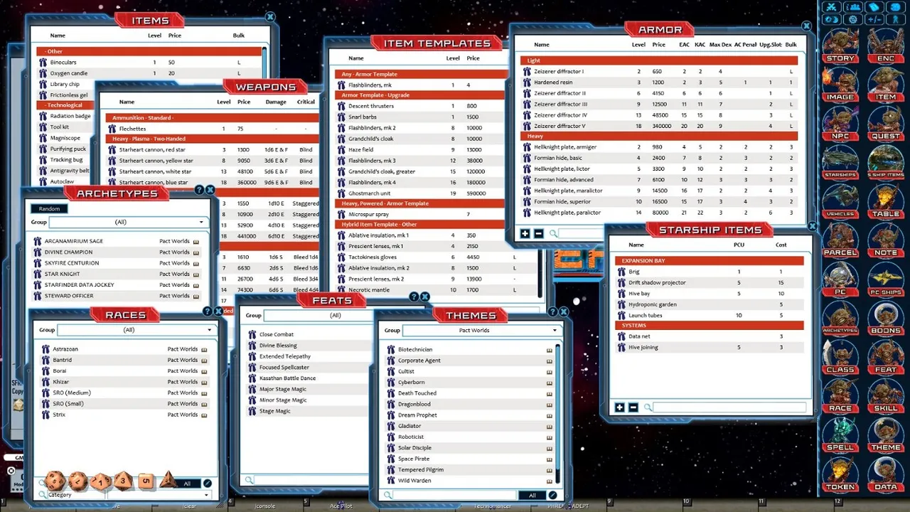 Fantasy Grounds - Starfinder RPG - Pact Worlds (SFRPG) Screenshot 5