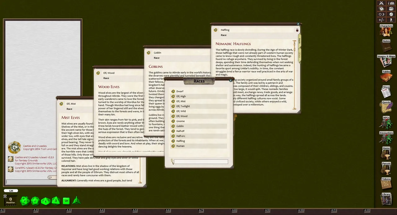 Fantasy Grounds - Players Guide to Aihrde (Castles & Crusades) Screenshot 2