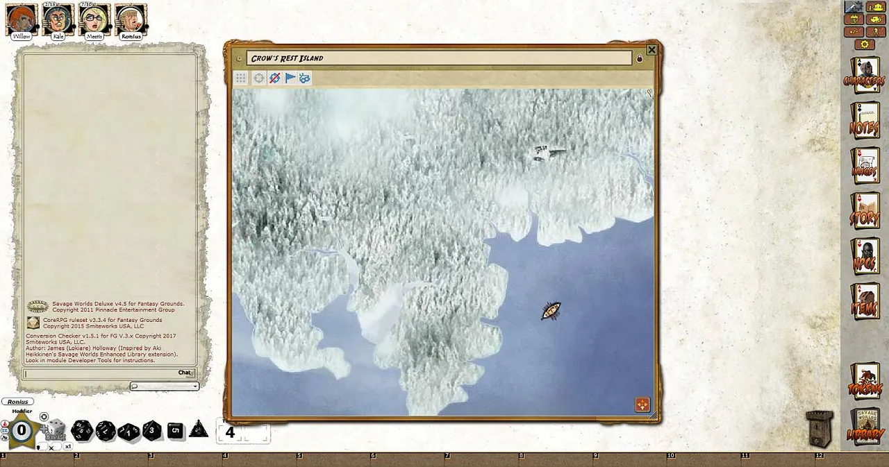Fantasy Grounds - A00: Crow's Rest Island (Savage Worlds) Screenshot 0