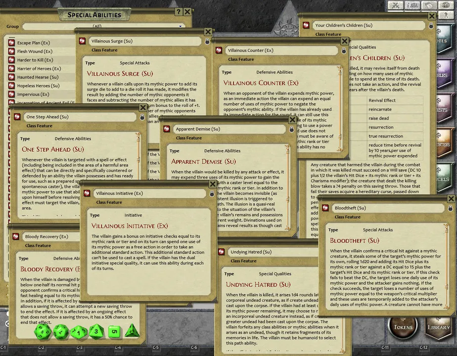 Fantasy Grounds - Path of Villians (PFRPG) Screenshot 3