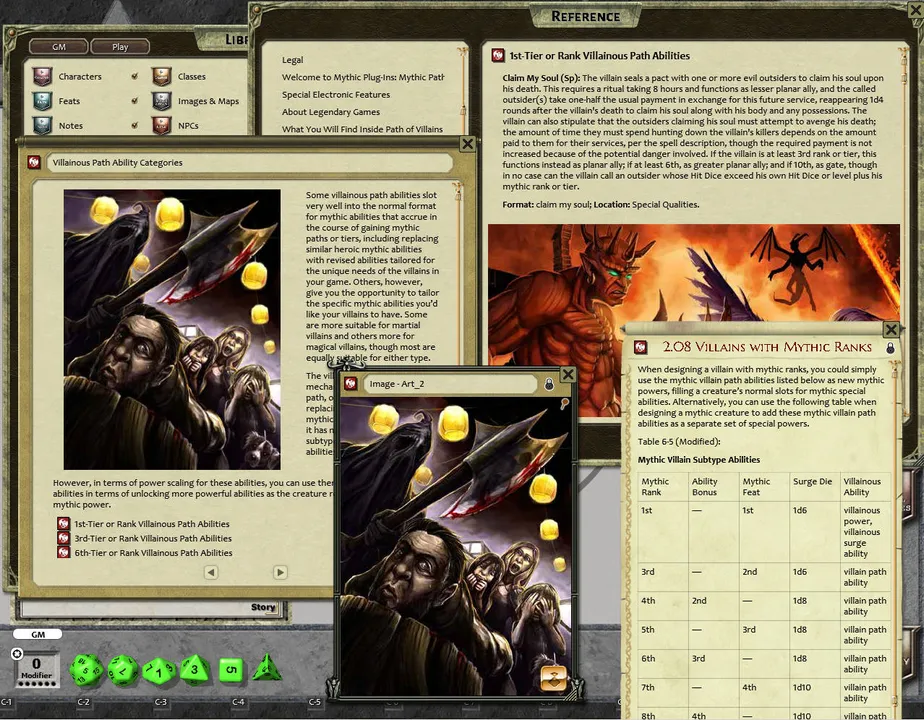 Fantasy Grounds - Path of Villians (PFRPG) Screenshot 1