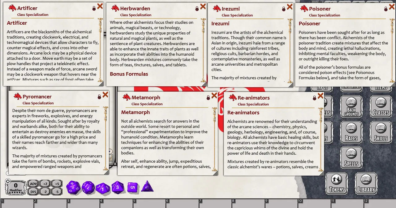 Fantasy Grounds - Alchemist (5E) Screenshot 2