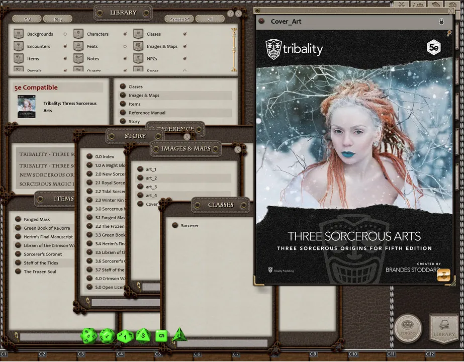 Fantasy Grounds - Three Sorcerous Arts (5E) Screenshot 0