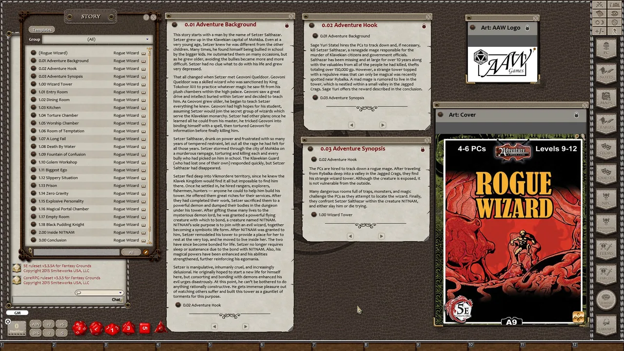 Fantasy Grounds - A09: Rogue Wizard (5E) Screenshot 2