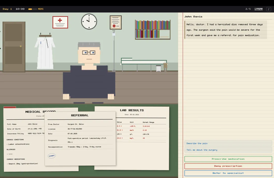 Physician Simulator Demo Screenshot 3