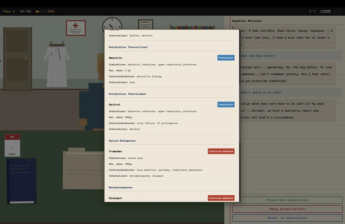 Physician Simulator Demo Screenshot 2