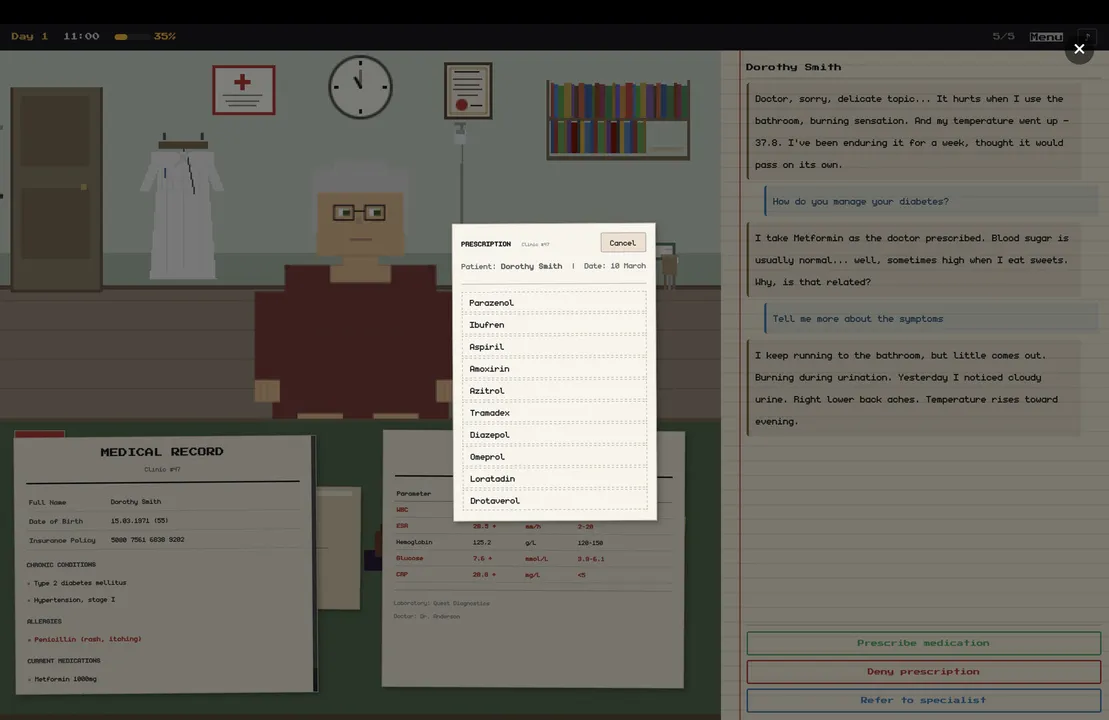 Physician Simulator Demo Screenshot 4