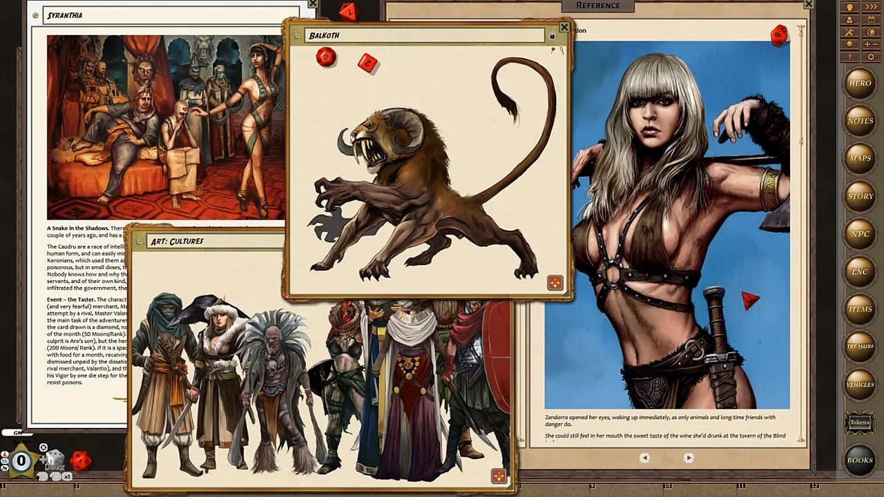 Fantasy Grounds - Beasts & Barbarians Steel Edition GM Guide (Savage Worlds) Screenshot 2