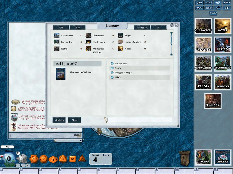 Fantasy Grounds - Hellfrost: Heart of Winter (Savage Worlds) Screenshot 3