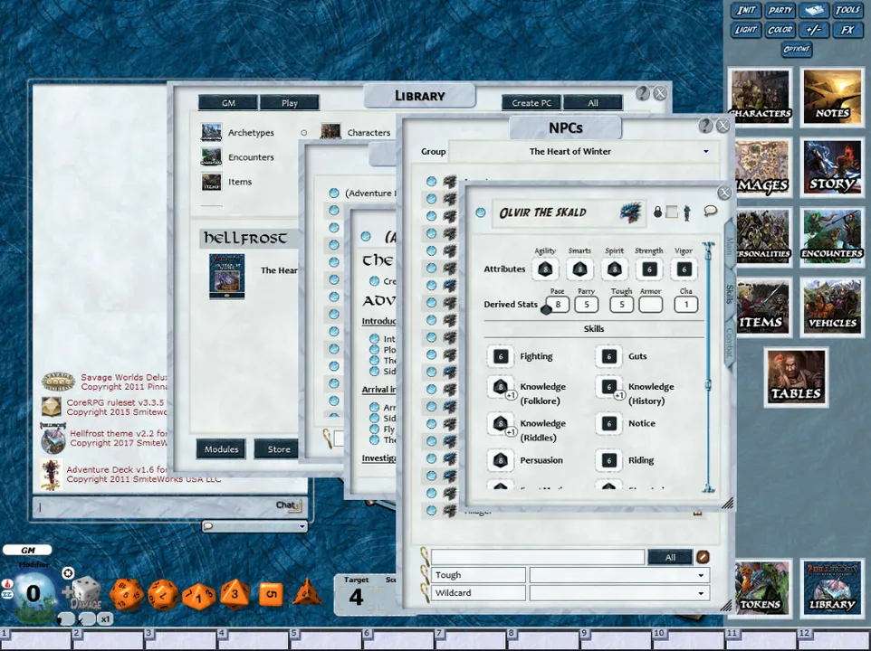 Fantasy Grounds - Hellfrost: Heart of Winter (Savage Worlds) Screenshot 2