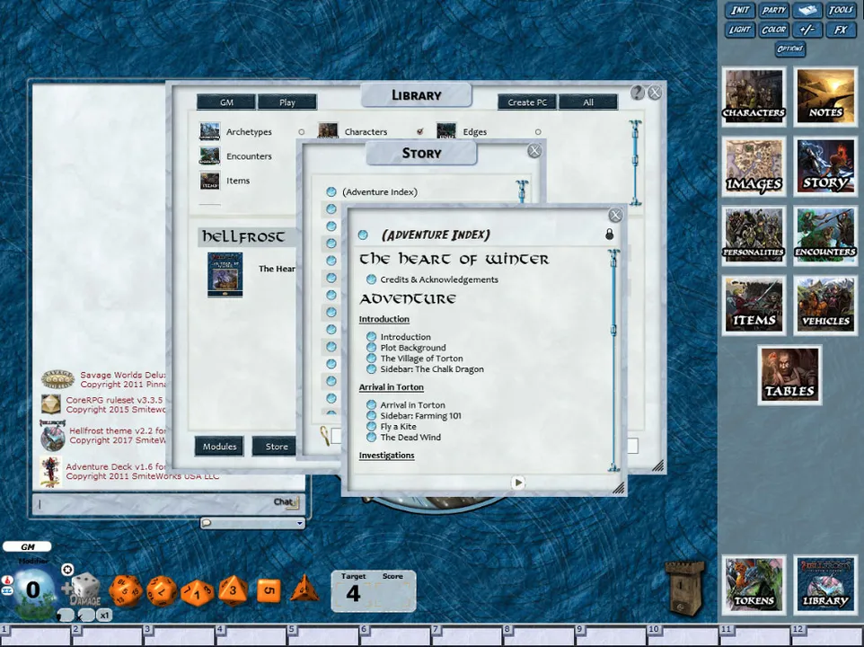 Fantasy Grounds - Hellfrost: Heart of Winter (Savage Worlds) Screenshot 0