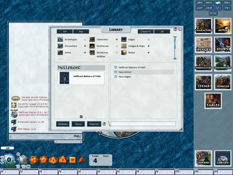 Fantasy Grounds - Hellfrost: Matters of Faith (Savage Worlds) Screenshot 1