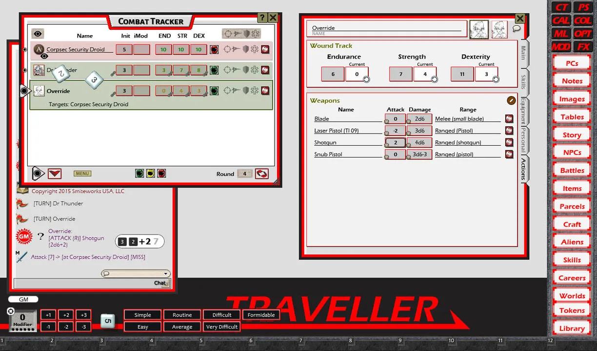 Fantasy Grounds - Traveller Mongoose 1E Ruleset (Traveller 1E Mongoose) Screenshot 6