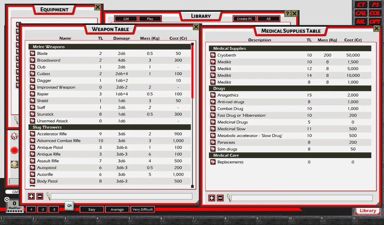 Fantasy Grounds - Traveller Mongoose 1E Ruleset (Traveller 1E Mongoose) Screenshot 1